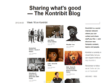 Tablet Screenshot of blog.kontrib.it